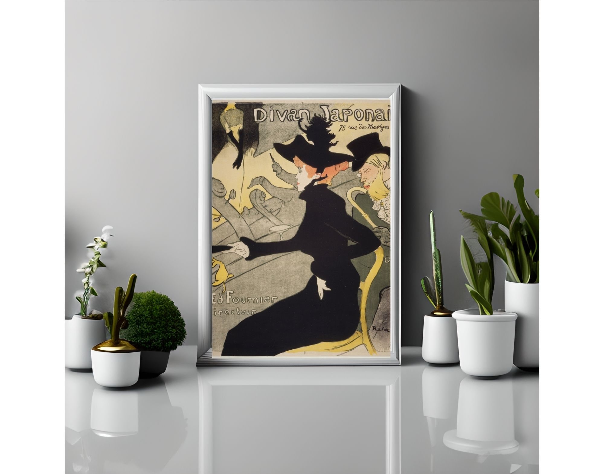 トゥールーズ ロートレック ポスター「Divan Japonais」アート複製