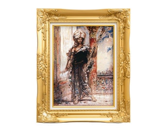 Gustave Moreau "Arabian Singer" Museum Quality Giclee Art Print, Fine Art Reproduction  Unframed, 8 x 10"  or 11 x 14",  Unframed
