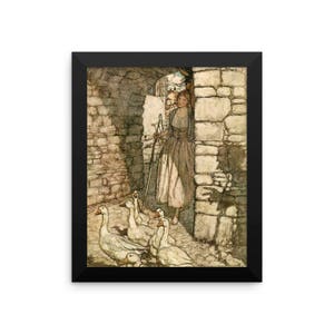 Arthur Rackham Goose Girl Framed poster