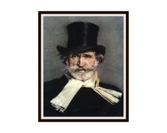 Giovanni Boldini  "Portrait of Giuseppe Verdi"  Art Reproduction Giclee Art Print Unframed 5 x 7",  8 x 10" or 11 x 14"