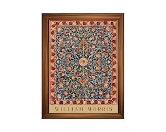 Printed William Morris Art Poster #13 – Vintage Arts and Crafts Botanical Wall Art Print –  Museum-Quality Victorian Pattern Fine Art Decor