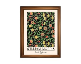 Printed William Morris Art Poster #20 – Vintage Arts and Crafts Botanical Wall Art Print –  Museum-Quality Victorian Pattern Fine Art Decor