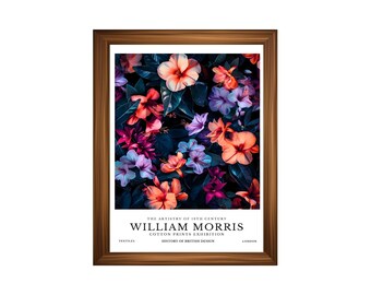 Printed William Morris Art Poster #6 – Vintage Arts and Crafts Botanical Wall Art Print –  Museum-Quality Victorian Pattern Fine Art Decor