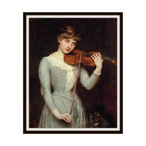 Briton Rivière Vintage Art Print &quot;Cavatina&quot; Giclee Art Print, Fine Art Reproduction Unframed  5 x 7&quot;,  8 x 10&quot; or 11 x 14&quot;