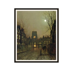John Atkinson Grimshaw Fine Art &quot;Old Chelsea&quot; Reproduction Giclee Art Prints  Unframed 5 x 7&quot;,  8 x 10&quot; or 11 x 14&quot;