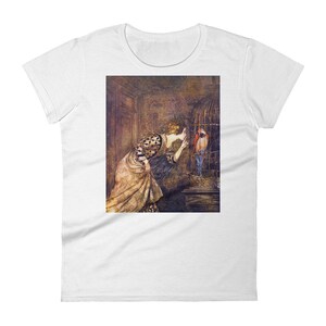 Arthur Rackham Mary Colvin and the Parrot Women&#39;s short sleeve t-shirt