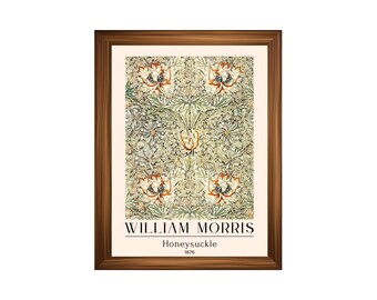 Printed William Morris Art Poster #7 – Vintage Arts and Crafts Botanical Wall Art Print –  Museum-Quality Victorian Pattern Fine Art Decor