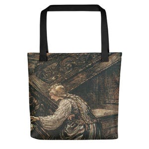 Arthur Rackham Frog Prince Tote bag, Vintage Art Print Tote Bag, The Frog Prince Tote Bag, Rackham Art Tote