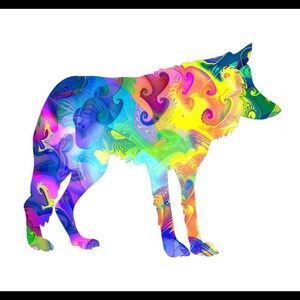 Watercolor Art Print Wolf Poster  8 x 10&quot;,  11 x 14&quot;, or 11 x 17&quot; Unframed