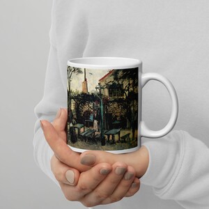 Van Gogh Fine Art "Mountain Cafe"  White Glossy Mug, Van Gogh Mug, Fine Art Mug, Van Gogh Mug, Mug Gift