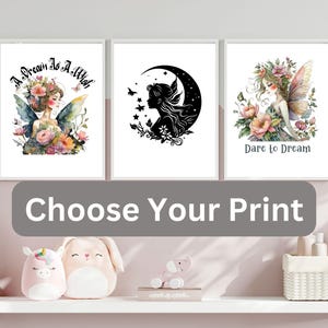 Impresión artística original de cuento de hadas, impresiones Giclée de calidad de museo, decoración de pared para habitación de niños, selección personalizada, sin marco, arte infantil