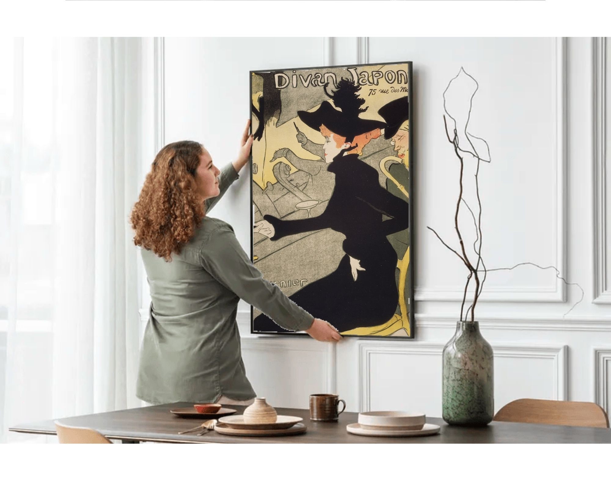 トゥールーズ ロートレック ポスター「Divan Japonais」アート複製