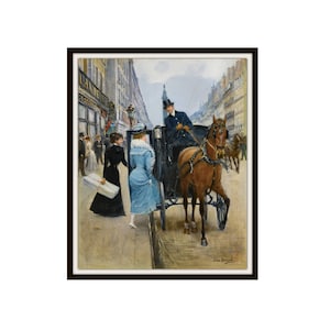 Jean Béraud &quot;Courses de la Paix &quot;  Fine Art Reproduction Giclee Art Print Unframed  8 x 10&quot; or 11 x 14&quot;  Art Prints, Wall Decor