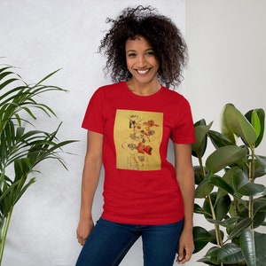 Charles Rennie Macintosh Japonica Flores Camiseta Unisex