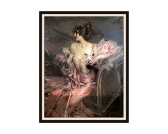 Giovanni Boldini  "Portrait of  Marthe de  Florian"  Art Reproduction Giclee Art Print Unframed 5 x 7",  8 x 10" or 11 x 14"