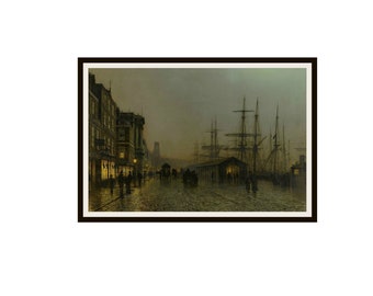 Impression D'art Giclée - Automne Bonjour Par John Atkinson Grimshaw - 1901
