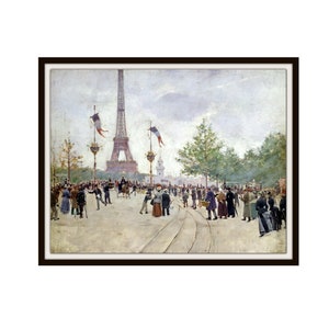 Jean Béraud &quot;Exposition Universelle&quot;  Fine Art Reproduction Giclee Art Print Unframed  8 x 10&quot; or 11 x 14&quot;  Art Prints, Wall Decor
