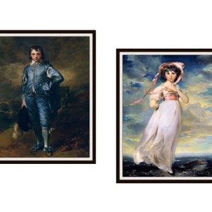 Set of 2   &quot;Pinkie&quot; and &quot;Blue Boy&quot; Museum Quality  Fine Art Giclee Art Print Reproductions  Unframed, 5 x 7&quot;, 8 x 10&quot; or 11 x 14&quot;