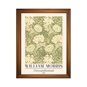 Printed William Morris Art Poster #18 – Vintage Arts and Crafts Botanical Wall Art Print –  Museum-Quality Victorian Pattern Fine Art Decor