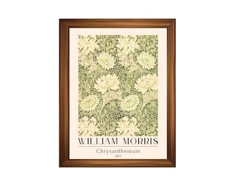 Printed William Morris Art Poster #18 – Vintage Arts and Crafts Botanical Wall Art Print –  Museum-Quality Victorian Pattern Fine Art Decor