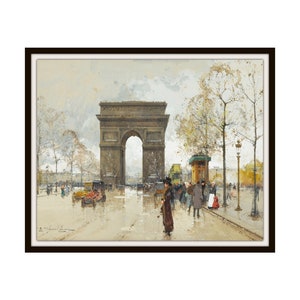 Eugène Galien-Laloue &quot;Arc De Triomphe&quot; Fine Art Reproduction Giclee Art Prints  Unframed   8 x 10&quot; or 11 x 14&quot;  Art Prints, Wall Decor