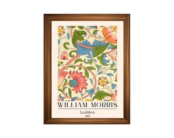 Printed William Morris Art Poster #14 – Vintage Arts and Crafts Botanical Wall Art Print –  Museum-Quality Victorian Pattern Fine Art Decor