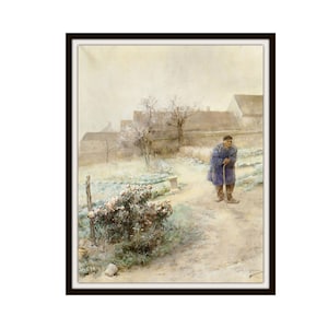 Carl Larsson &quot;November 1882&quot; Giclee Art Print, Fine Art Reproduction  Unframed, 8 x 10&quot;  or 11 x 14&quot;,  Unframed