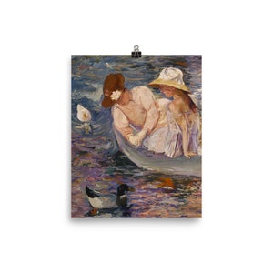 Vintage Fine Art Print Mother&#39;s Day Poster, Mother and Child Art Print, Unframed Poster Print