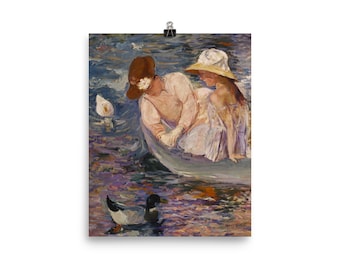 Vintage Fine Art Print Mother's Day Poster, Mother and Child Art Print, Unframed Poster Print