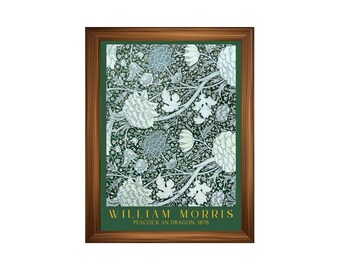 Printed William Morris Art Poster #17 – Vintage Arts and Crafts Botanical Wall Art Print –  Museum-Quality Victorian Pattern Fine Art Decor