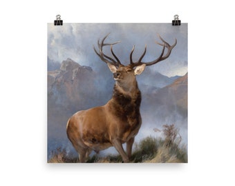 Le monarque du Glen par Edwin Henry Landseer Art Print Reproduction Poster