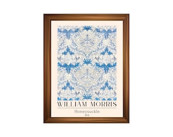 Printed William Morris Art Poster #24 – Vintage Arts and Crafts Botanical Wall Art Print –  Museum-Quality Victorian Pattern Fine Art Decor