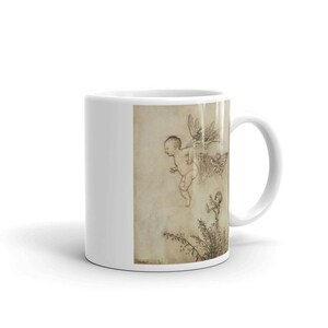 Arthur Rackham Peter Pan in Kensington Gardens Mug, Fairy Tale Coffee Mug, Rackham Art Mug Gift