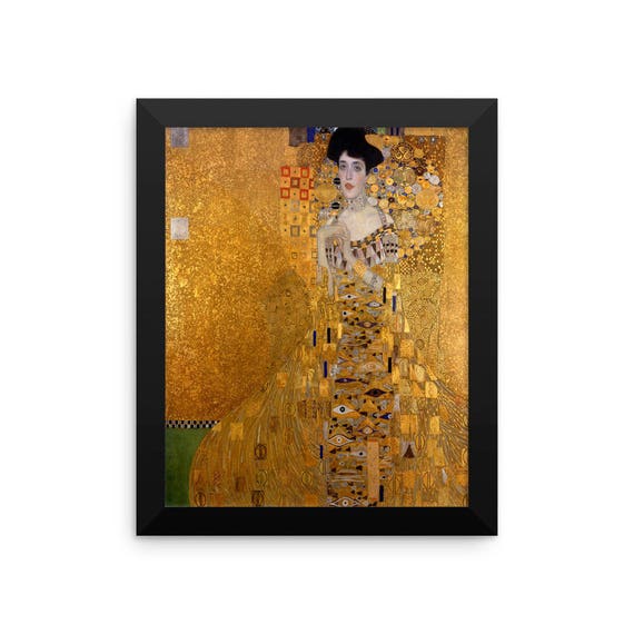 グスタフ・クリムトの「金の女」額入りポスター - Etsy 日本