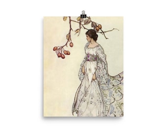 Arthur Rackham Feeën Foto papieren poster, Arthur Rackham Art Print Poster