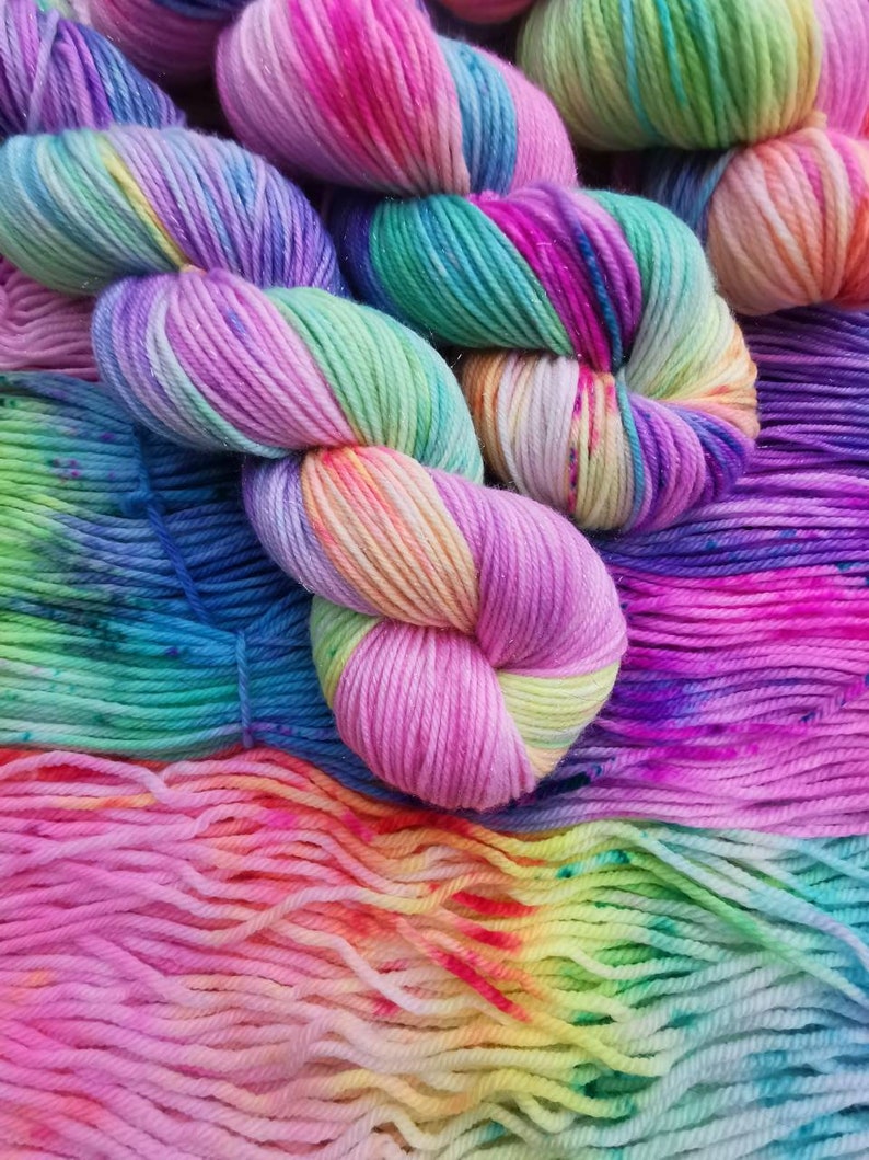 DYED TO ORDER Fairy Canary Neon Hand Dyed Fluorescent Yarn Etsy