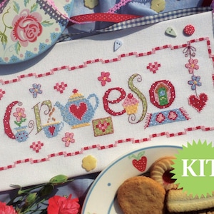 Croeso &quot;Welcome&quot; - Welsh Welcome Cross Stitch Printed PATTERN or KIT