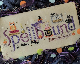 Spellbound PDF Pattern Halloween Cross Stitch DIGITAL Download