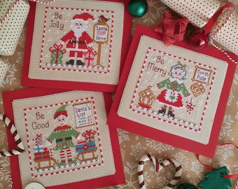 Santa and Co Mrs Claus Elf Cross Stitch Chart - Digital Format PDF Pattern