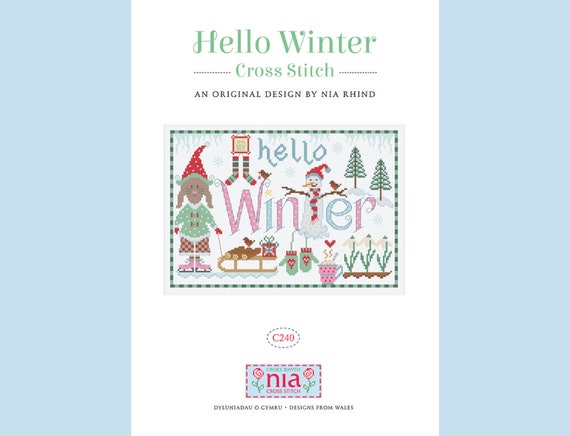 Hello Winter cross stitch kit