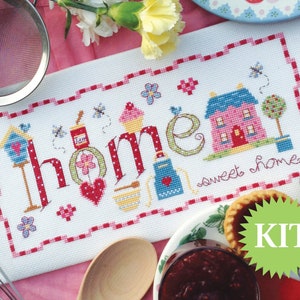 Home - Baking Theme Cross Stitch Printed PATTERN or KIT