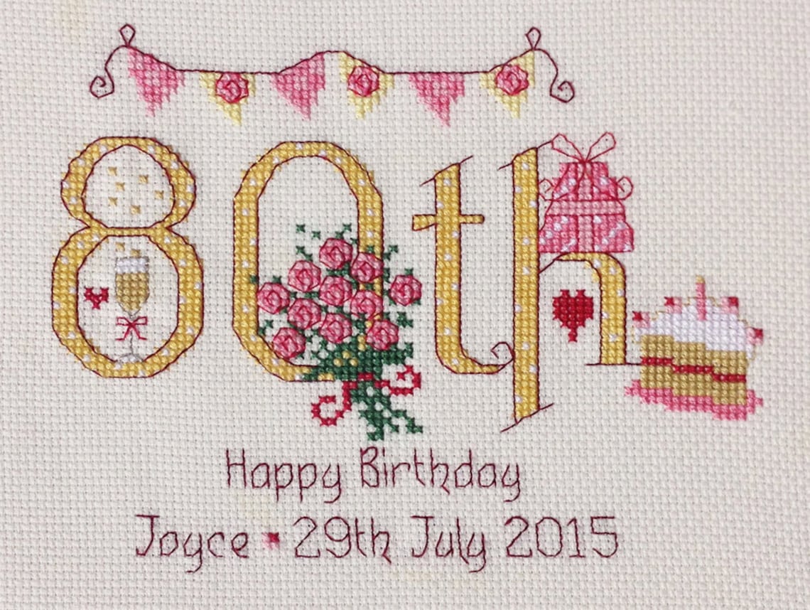 80th Birthday numbers Customisable Cross Stitch Chart Digital 80th-birthday-numbers-customisable-cross-stitch-chart-digital