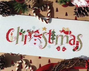 Christmas Cross Stitch Chart - Digital Format PDF Pattern