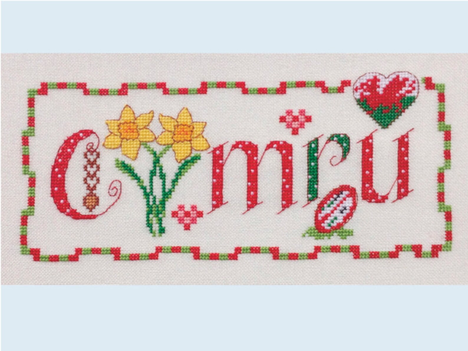 Cymru wales Cross Stitch Chart Digital Format PDF Pattern Etsy UK
