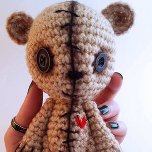 VooDoo Doll - Cute Teddy Bear - Crochet Amigurumi - Plush Animals - Stuffed Toy