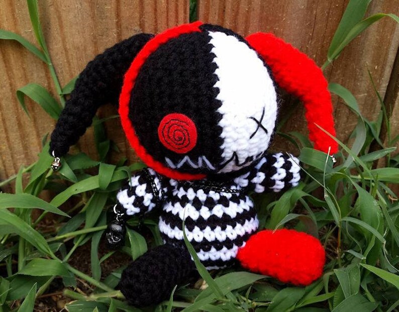 Creepy Cute Plush Amigurumi Evil Jester Crochet Pattern Etsy
