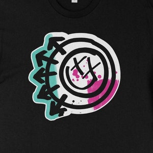 blink 182 untitled album tee with updated smile logo