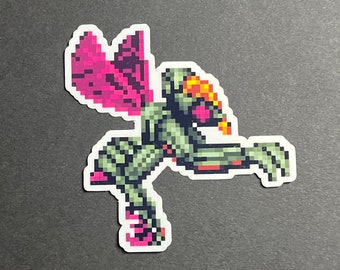 Super Metroid Kihunter Decals, video game stickers, samus aran helmet, morph ball, metroid stickers, metroid boss, metroid villain