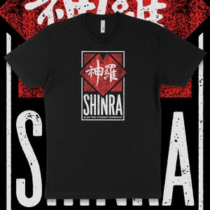 FF7 Shinra Logo T-shirt - Final Fantasy 7, ffvii remake, ff7 rebirth, video games, cloud strife, buster sword, avalanche