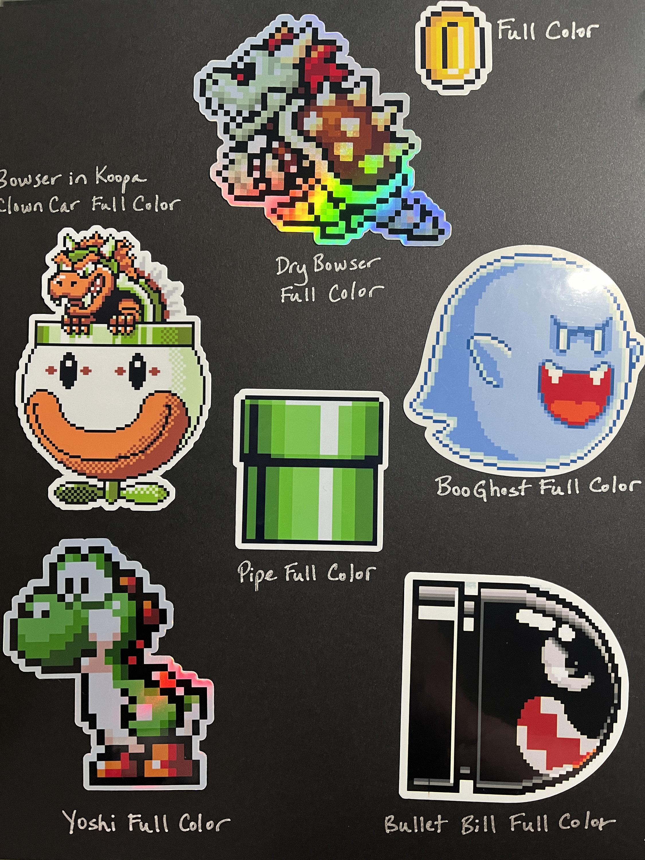 Mario Bros. Yoshi Waterproof Sticker Super Mario Brothers Decals